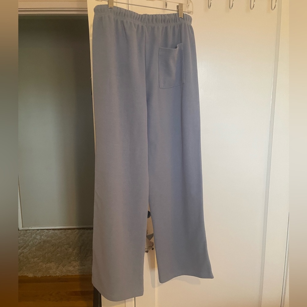 NWOT-all:row size M waffle track pant